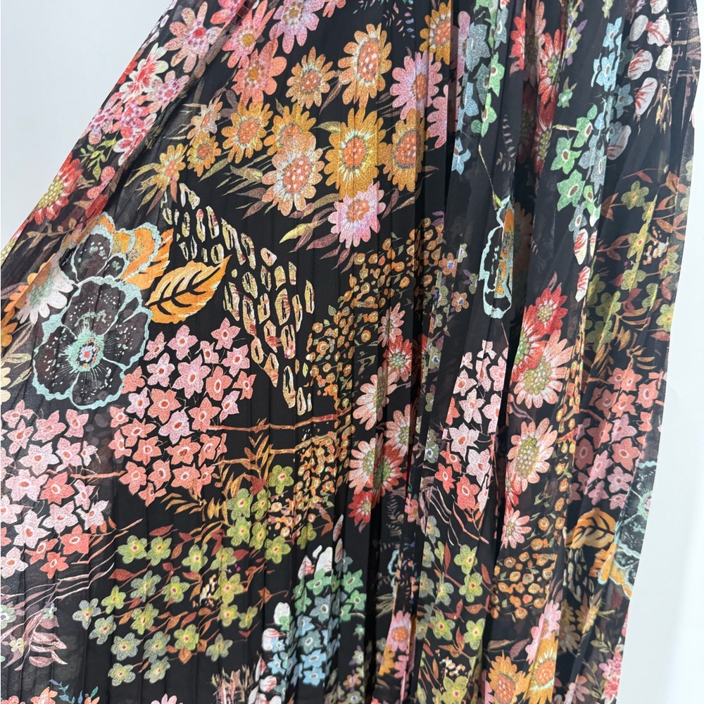 Ted Baker Aquila Cross Front Pleated Knit Bodice Dress size 2 US SIZE 6 - Picture 5 of 8